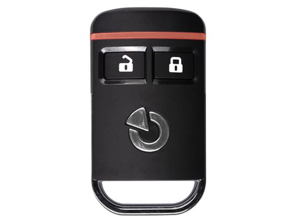 Mando tipo llavero Jablotron JA-152J MS para control remoto de sistema de seguridad, 2 botones, bidireccional.