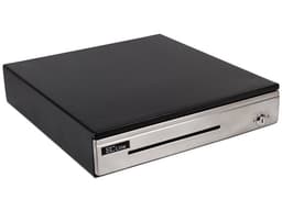 Cajón de dinero EC Line Premium EC-CD-100P con 5 separadores para billetes y 8 para monedas. Color Negro. - imagen 1