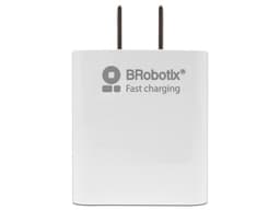 Cargador de Pared BRobotix Dual, 1 Puerto USB-A y USB-C, 18W, Carga rápida. Color Blanco. - imagen 2