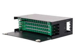 Distribuidor de Fibra Óptica LinkedPro deslizable, con 48 adaptadores LC Duplex/LC Simplex o 48 SC Simplex, 3U, Color Negro. - imagen 3