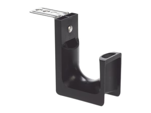 Sujetador tipo J Panduit JP2CMB-L20 con Soporte para Montaje en techo, hasta 46 Cables Cat6. Color Negro.