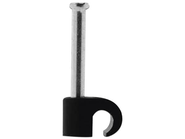 Grapa Thorsman para cable de 3/4, Color Negro. Caja con 100 piezas