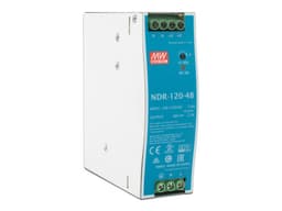 Fuente de Poder Industrial Mean Well de 120W, Salida de 48Vcc, 2.5A, Montaje Riel Din. - imagen 1