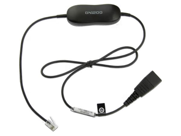 Cable Jabra GN1200 con conexión QD y RJ-9.