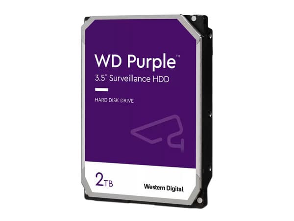 Disco Duro Western Digital Purple WD23PURZ de 2TB, 5400RPM, SATA III (6.0 Gb/s).