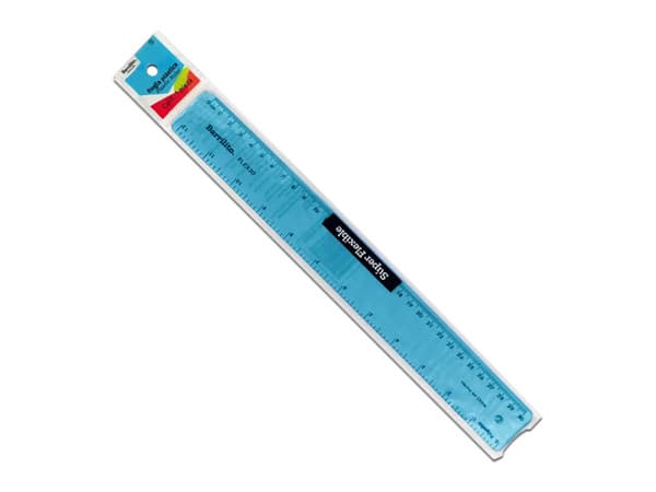 Regla Barrilito FLEX30 Súper Flexible, 30cm.