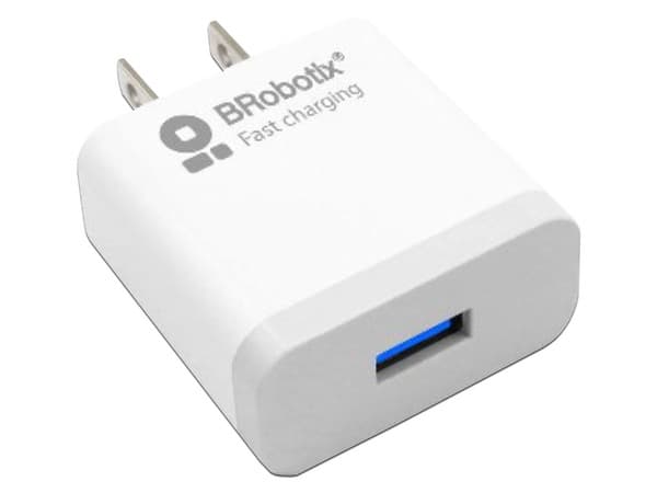 Cargador de Carga rápida BRobotix 6000533 USB 3.0 Tipo A. Color Blanco.