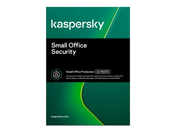Antivirus Kaspersky Small Office Security, 20 PC, 20 dispositivos móviles, 2 servidores de archivos por 3 años.