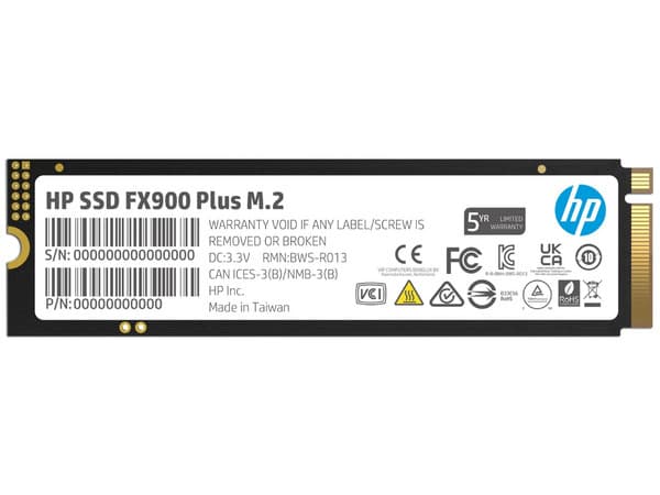Unidad de Estado Sólido HP FX900 Plus de 4TB, M.2 NVMe PCIe 4.0.