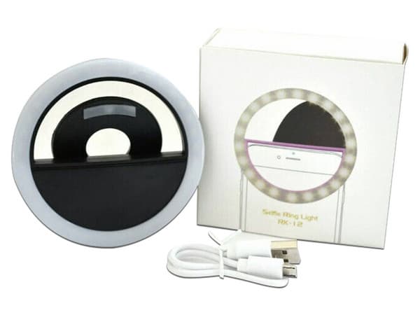 Anillo Selfie Portatil Luz LED Flash para IOS/Android.