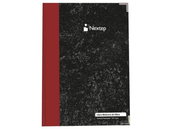 Libro Nextep Para Bitácora De Obras, 96 Hojas, Formato Francés.