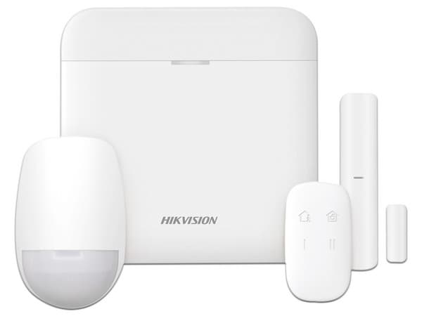 Kit de Alarma HIKVISION DS-PWA48-KS AX PRO con GSM (3G/4G). Incluye: 1 Hub, 1 Sensor PIR, 1 Contacto Magnético y 1 Control Remoto. (Compatible con Hik-Connect P2P).