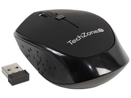 Mouse óptico inalámbrico TechZone TZ19MOU01-INA, receptor USB, Color Negro. - imagen 1