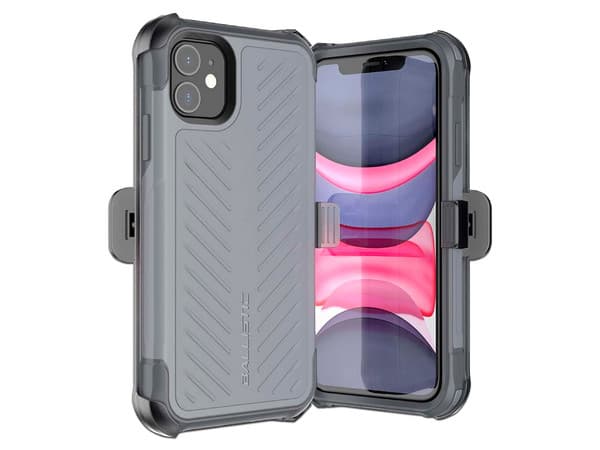 Funda protectora Ballistic TJ Maxx de uso rudo, para iPhone 11, Color Gris.