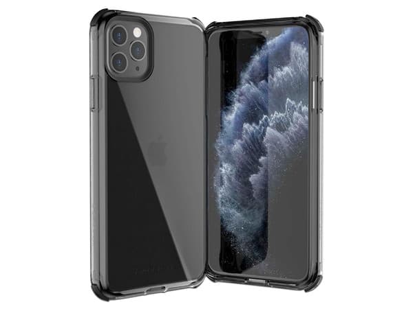 Funda protectora BALLISTIC B-shock X90 para iPhone 11 Pro Máx. Color Humo Negro.