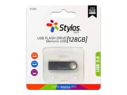 Unidad Flash USB 2.0 Stylos STMUSB5B de 128 GB. Color Plata. - imagen 3