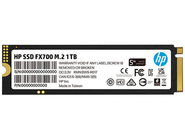 Unidad de Estado Sólido HP FX700 de 1TB, M.2 NVMe PCIe 4.0.