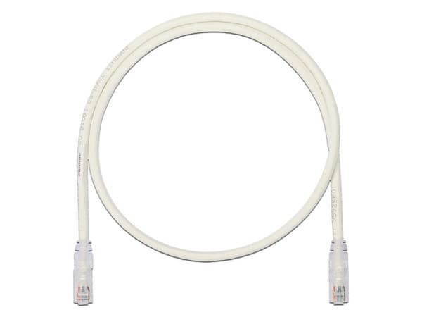 Cable de Red UTP Panduit, Cat6a, 2.1m, 24AWG. Color Blanco