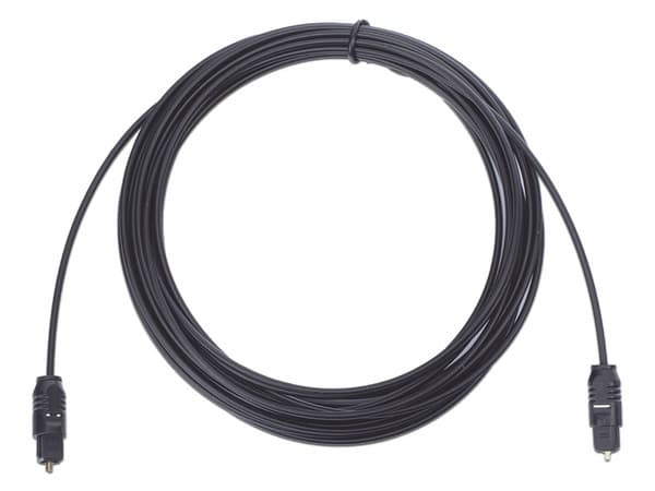 Cable de Audio TosLink Epcom EP-TOS15, de Fibra Óptica, 4.6m, Color Negro.