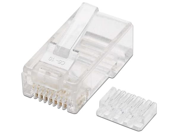 Plugs RJ-45 Intellinet, Cat6, UTP. Bote con 100 piezas.