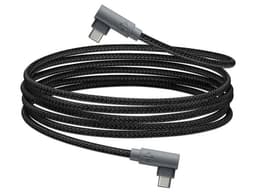 Cable USB Hune AT-ACC-CA-354-BOS, de USB-C a USB-C (M-M), Conector de 90 grados, 1.2m, Color Gris. - imagen 2