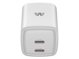 Cargador MyBat AC Dual USB-C 35W GaN, Universal, Color Blanco, Sin Cable. - imagen 2