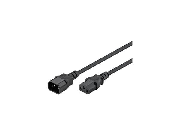 Cable de Extensión de Alimentación MANHATTAN PDU C13 a C14 de 3ft, para Servidor o Monitor.