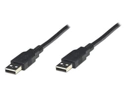 Cable USB 2.0 Manhattan (M-M), 1.8m. Color Negro. - imagen 1