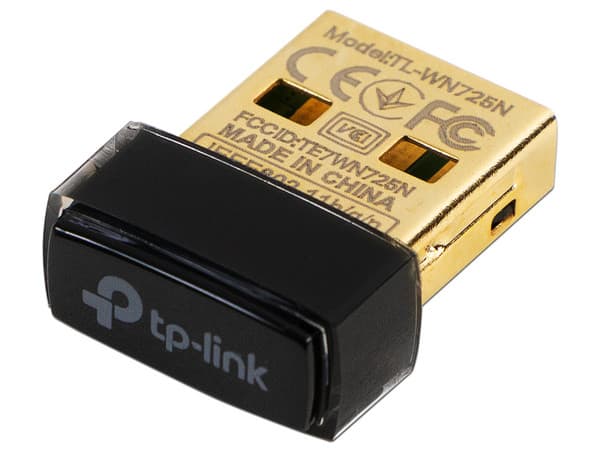 Adaptador Nano USB TP-Link TL-WN725N Wireless N (Wi-Fi 4), hasta 150 Mbps.