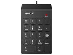 Teclado Numérico BRobotix 963234, 18 Teclas, USB. Color Negro. - imagen 1