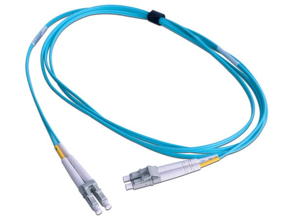 Jumper de Fibra Óptica LinkedPro FJ2-LCLC5L-02AQ, LC a LC Dúplex, 2m. Color Azul.