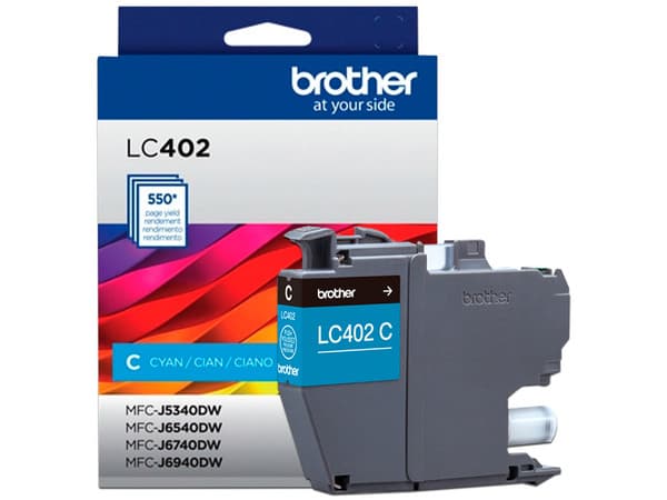 Cartucho de Tinta Brother Cian Modelo: LC402C.
