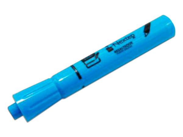 Resaltador Nextep, Color Azul, paquete con 12 piezas.