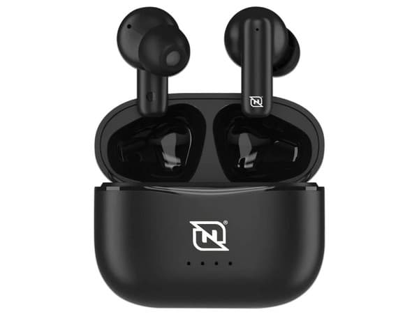 Audífonos Inalámbricos Necnon NTWS-103, Con Estuche de Carga, Bluetooth, Color Negro.