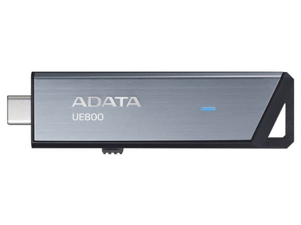 Unidad Flash USB Tipo C 3.2 ADATA AELI-UE800 de 128GB, Color Plateado.