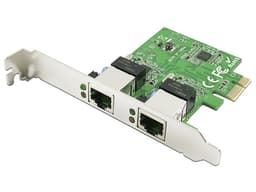Tarjeta de Red X-Media XM-NA3820 de 2 puertos RJ45 10/100/1000 Mbps, PCI Express. - imagen 1