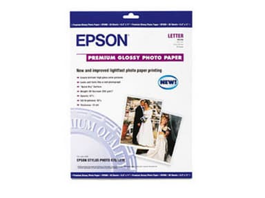 Papel Epson Premium Glossy, Carta, 20 Hojas.