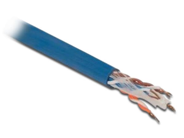 Bobina de cable de red Condunet Cat6a de 305m. 4 pares 23 AWG Color Azul.