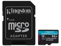 Memoria Micro-SD Kingston Technology Canvas Go Plus 64GB, 200 MB/s, Clase 10 - imagen 1