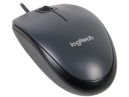 Mouse Óptico Logitech M100, hasta 1,000 dpi, 3 Botones, USB. Color Negro/Gris. - imagen 1
