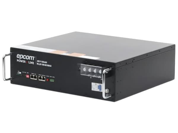 Batería de Litio EPCOM RLB10048MAX, 4.8 Kwh, 48 Vcc, 104 Ah, 3U de Montaje en Rack, Tecnología LiFePO4, BMS para 15 unidades en paralelo.