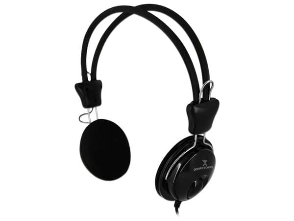 Audífonos tipo diadema Perfect Choice, respuesta de frecuencia 20Hz - 20,000 Hz, 3.5mm. Color Negro.