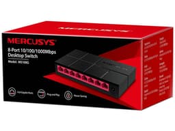 Switch Mercusys MS108G con 8 puertos Ethernet 10/100/1000Mbps (no administrado). - imagen 2