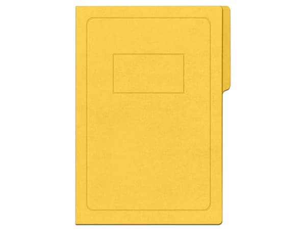 Carpeta Pressboard Kyma con broche de 8 cm. Tamaño Oficio. Color Amarillo.
