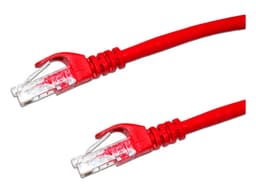 Cable de Parcheo Enson P6003R, Cat6, UTP RJ-45 (M-M), Calibre 24AWG, 30cm. Color Rojo. - imagen 2
