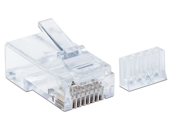 Plugs RJ-45 Intellinet, Cat6, UTP, bote con 90 piezas.