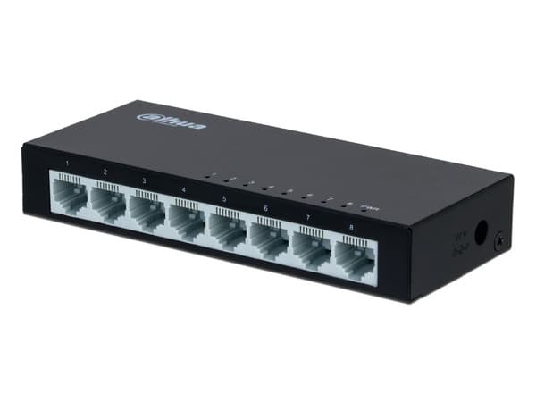 Switch Gigabit Dahua DH-PFS3008-8ET-V2 de 8 Puertos, 10/100Mbps.