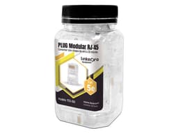 Plugs RJ45 LINKEDPRO TC5-100, Cat5e, Chapado de oro a 30 micras para durabilidad extrema, Bote con 100 Piezas. - imagen 1