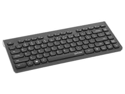 Mini Teclado Inalámbrico USB, 12 Teclas Multimedia, Receptor Nano USB-A, Compacto, Perfil Delgado, Color Negro. - imagen 2