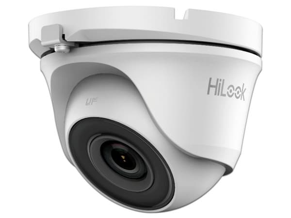 Cámara de Vigilancia tipo Domo HiLook TurboHD THC-T120-M de 2MP, 2.8mm, 1920x1080, IR de hasta 20m, IP66. Color Blanco